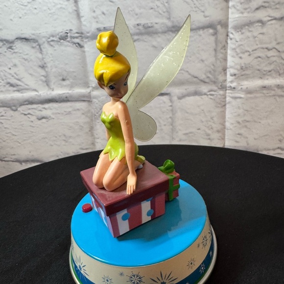 Vintage Tinker Bell Cake Topper with Lime Green Dress and Blue Accents - Picture 2 of 5